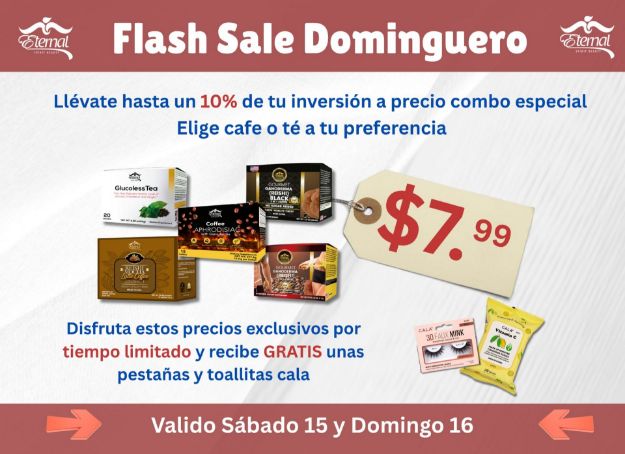 Imagen de COMBO FLASH SALE 111525-2: CAFE NEGRO 2 EN 1 + REGALO DE PESTAÑAS Y TOALLITAS