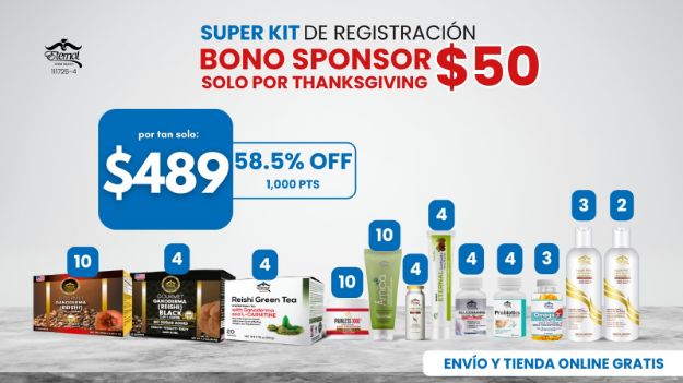 Imagen de SUPER KIT DE REGISTRACION (1,000 pts)