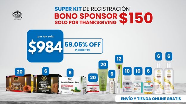 Imagen de SUPER KIT DE REGISTRACION (2,000 pts)