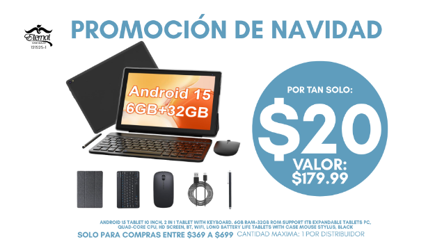Imagen de Incentivo Navideño - Tablet Android 15 10" 2-in-1