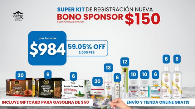 Imagen de SUPER KIT DE REGISTRACION (2,000 pts)