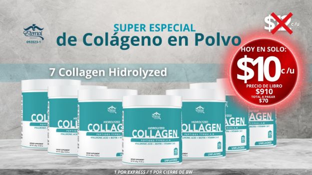 Imagen de COMBO 092023-1: 7 COLAGENO EN POLVO $10 C/U