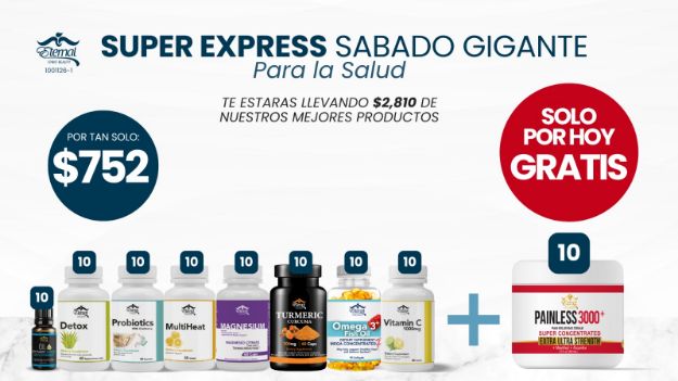 Imagen de SUPER EXPRESS SABADO GIGANTE 100126-1: KIT BASICO PARA LA SALUD