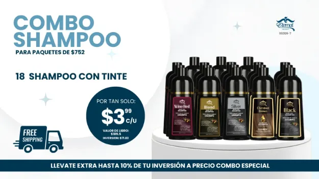 Imagen de Combo Flash Special 18 Black Hair Tint Shampoo