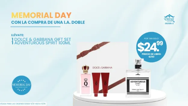 Imagen de Memorial Day - Dolce & Gabbana Gift Set + Adventurous Spirit 100 ml