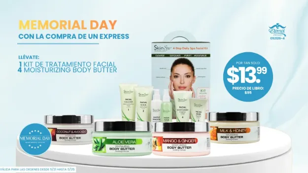 Imagen de Memorial Day - Spa Facial Kit + 4 Body Butter