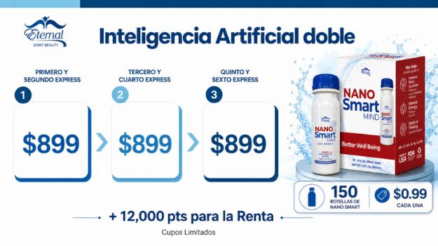 Imagen de Incentivo Inteligencia Artificial Doble - 150 Nano Smart $0.99 / Botella