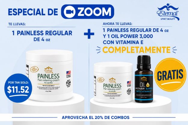Imagen de Combo Mega Flash Sale - 1 Painless Regular + 1 Painless & 1 Hemp Seed Oil 3,000 Gratis
