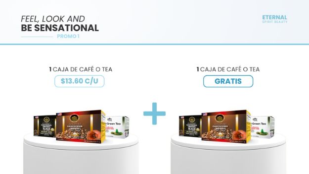 Imagen de Combo Feel, Look, and Be Sensational - 2 Reishi Green Tea