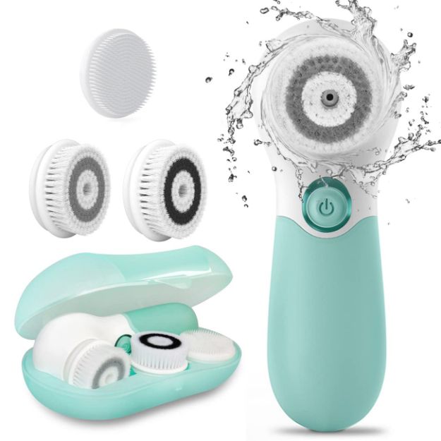 Imagen de Cepillo de limpieza facial eléctrico exfoliante facial