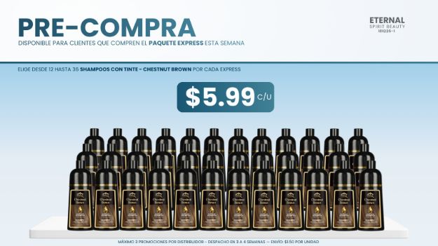 Imagen de Pre-Compra: Shampoo con Tinte Chestnut Brown