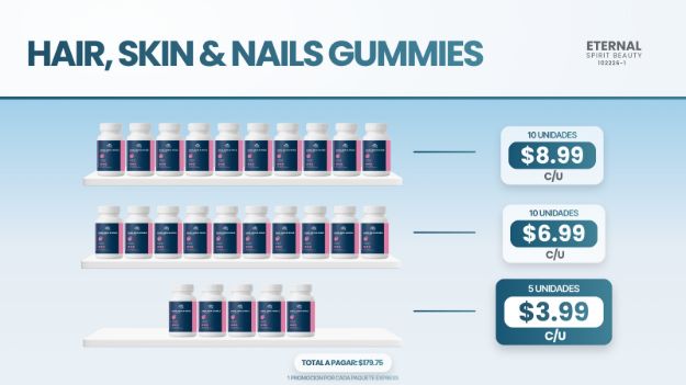 Imagen de Combo 25 Hair-Skin-Nails Gummies